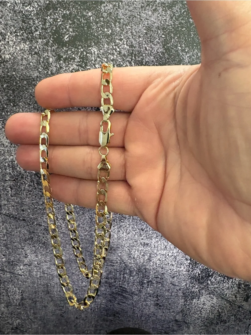 14k Gold Filled Cuban Link Chain Necklace for Men